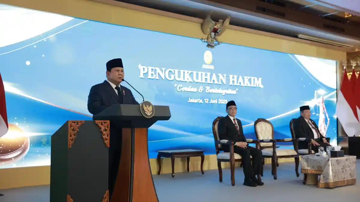 Acara Pengukuhan Hakim MA, Prabowo Ungkap Ciri Negara Gagal: Tak Semua Negara Berhasil