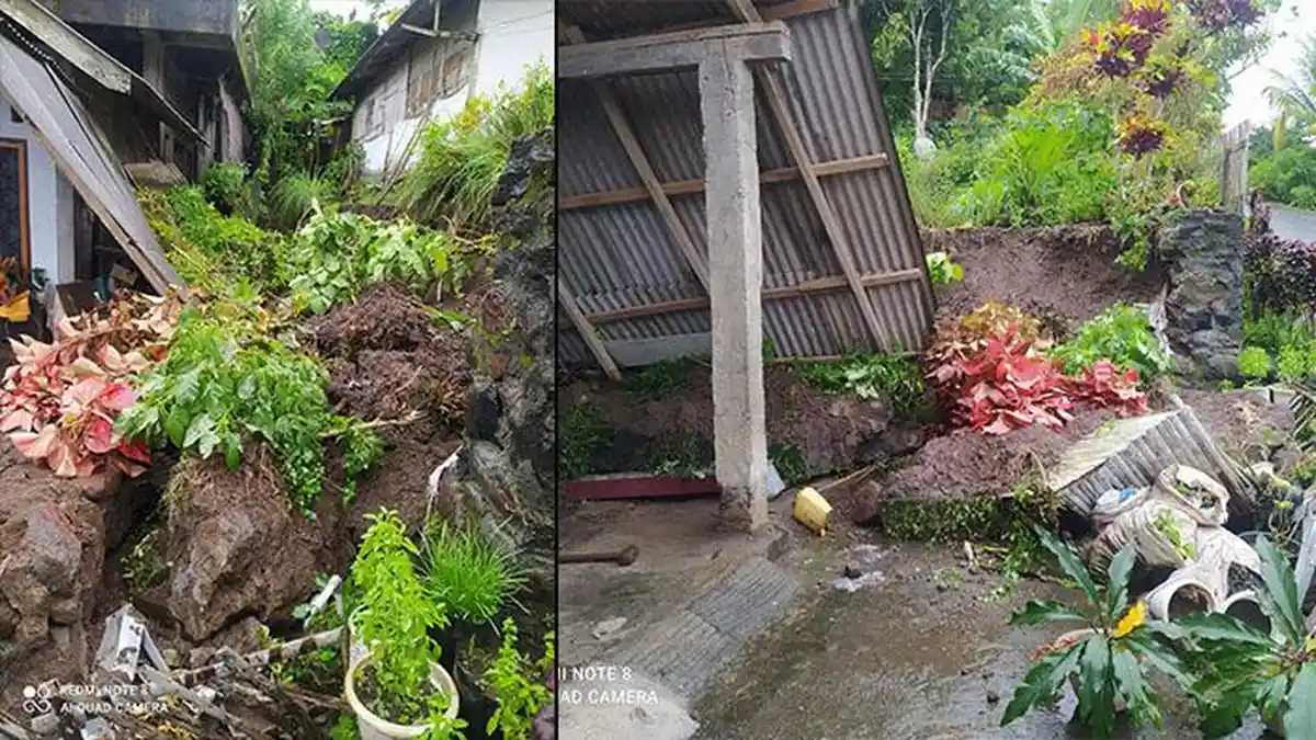 Longsor di Tomohon Sulawesi Utara, 1 Rumah Rusak, Pemerintah Minta Warga Segera Mengungsi