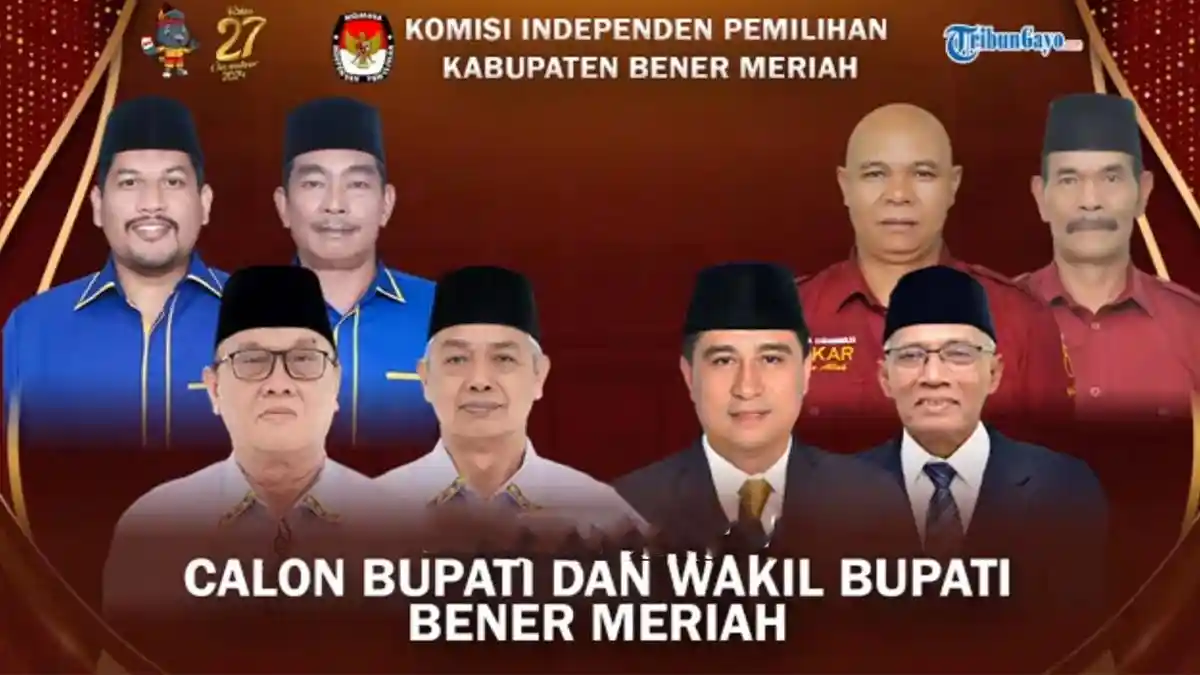 Hasil Hitung Suara Sementara Bupati dan Wakil Bupati Bener Meriah Pilkada 2024: Pantau Disini