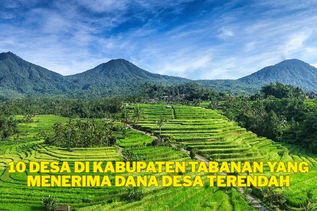 10 Desa di Kabupaten Tabanan yang Menerima Dana Desa Terendah, Pangkung Tibah Hanya Rp 672 Juta