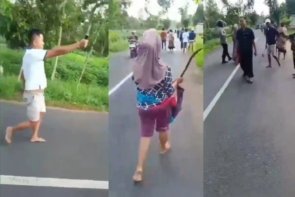 Viral Video Warga Angkat Celurit di Pamekasan, Tantang Duel usai Salah Paham Soal Laka Lantas