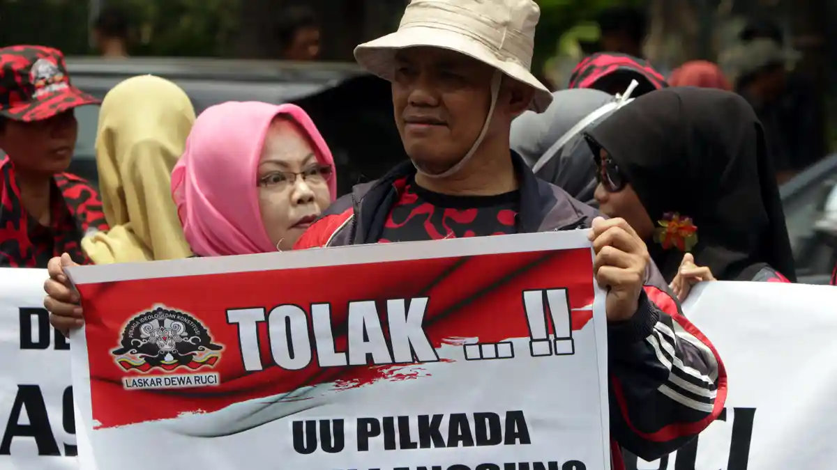 Dukung Pilkada Langsung, Mahasiswa: Hak Suara Saya, Ayo Rebut Kembali