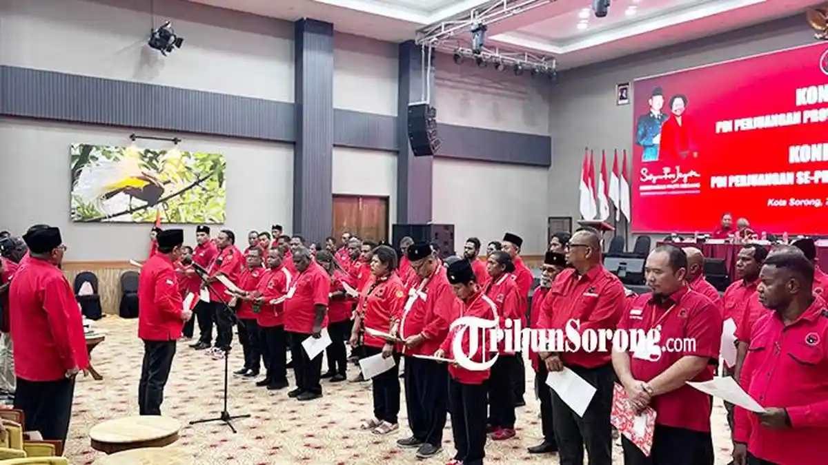 Ini Susunan Lengkap Pengurus DPD dan DPC PDI Perjuangan se-Papua Barat Daya Periode 2025-2030