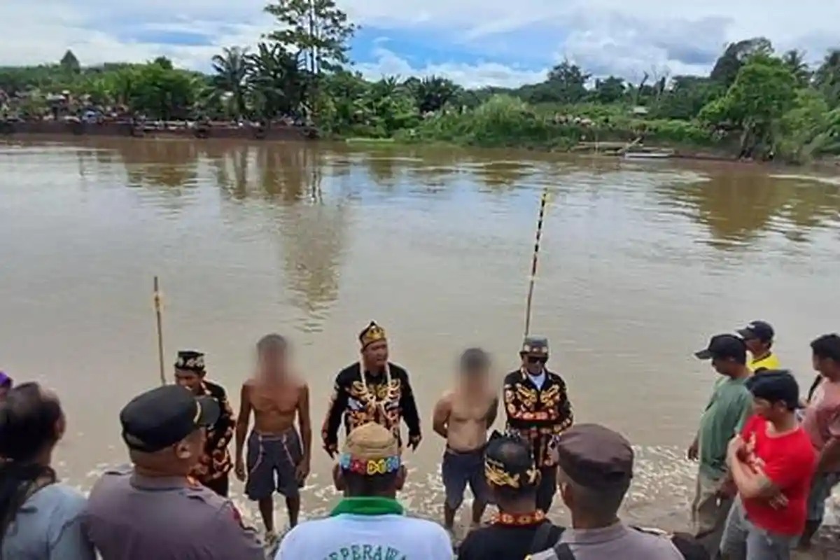 Diduga Aniaya Istri Hingga Tewas, Pria di Tulin Onsoi Hadapi Dolop, Peradilan Adat Dayak Agabag