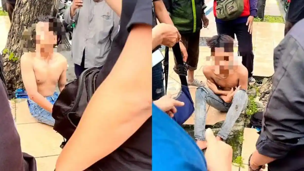 Nekat Curi Motor dalam Kosan, 3 Maling Nangis Dihajar Warga Margorejo, Jebol Lubang Kunci Kontak
