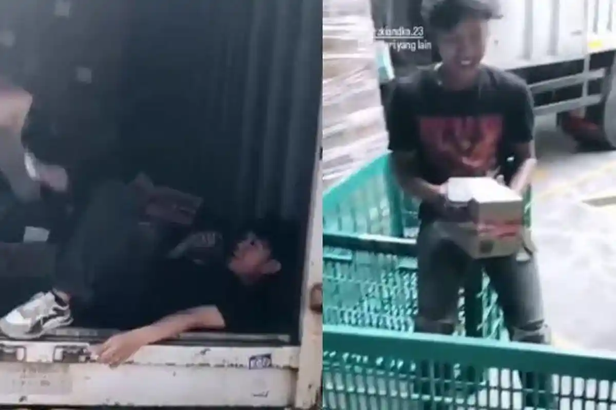VIRAL Aksi Pegawai Ekspedisi Lempar dan Tendang Paket ke Dalam Truk, Dikecam Netizen Habis-habisan