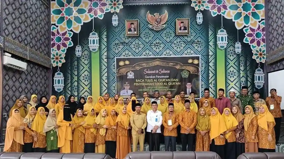 Kemenag Aceh Barat Luncurkan Gerakan Tuntas Baca Alquran Bagi Siswa