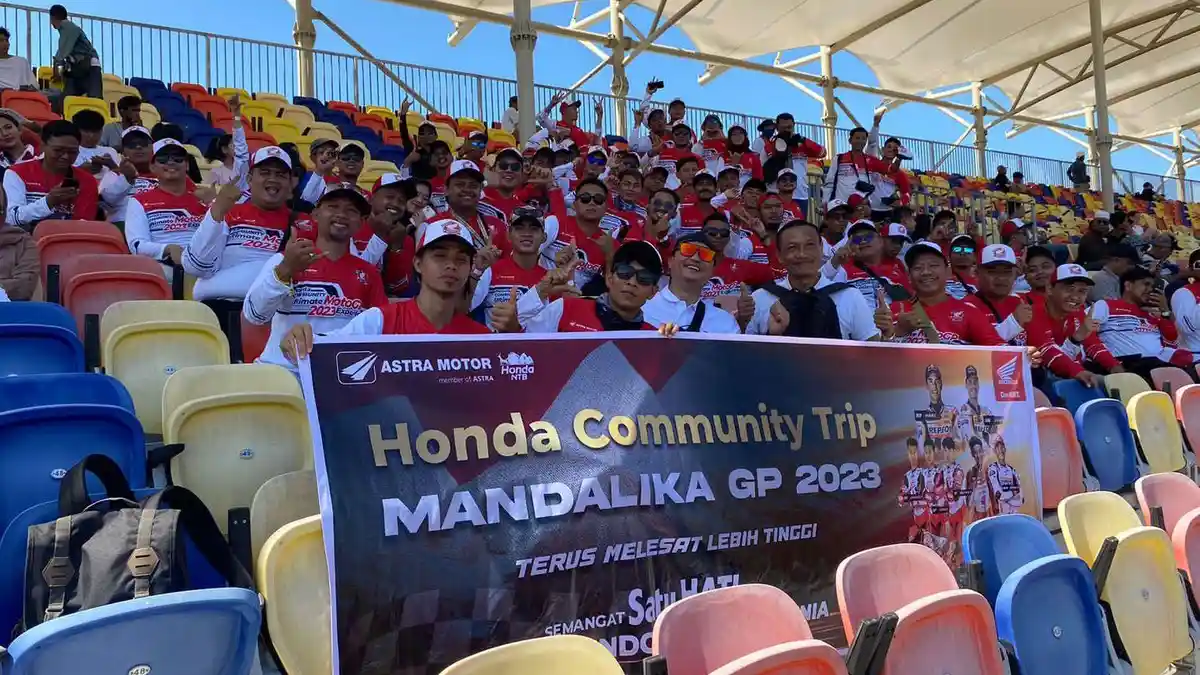 Bikers Honda Jawa Barat Saksikan Langsung Balapan GP Mandalika