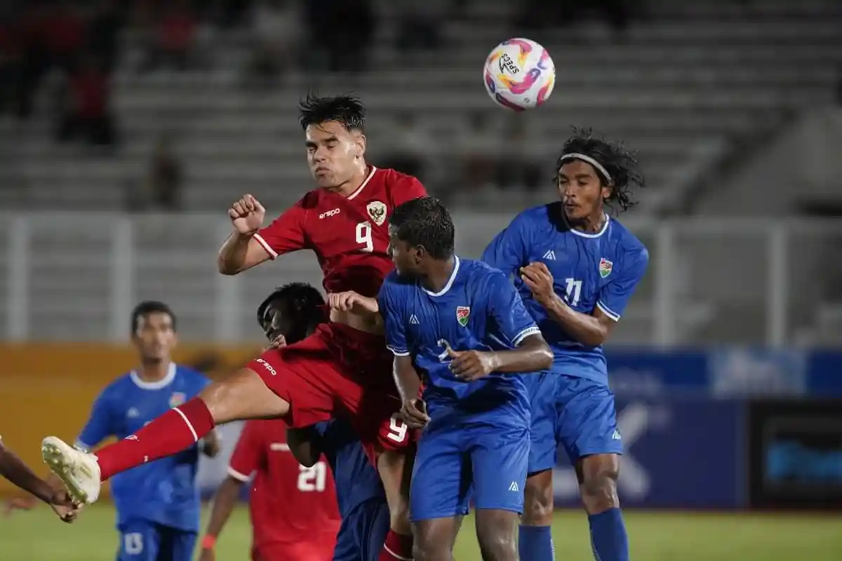 Timnas Indonesia U-20 vs Maladewa, Garuda Muda Pesta Gol 4-0