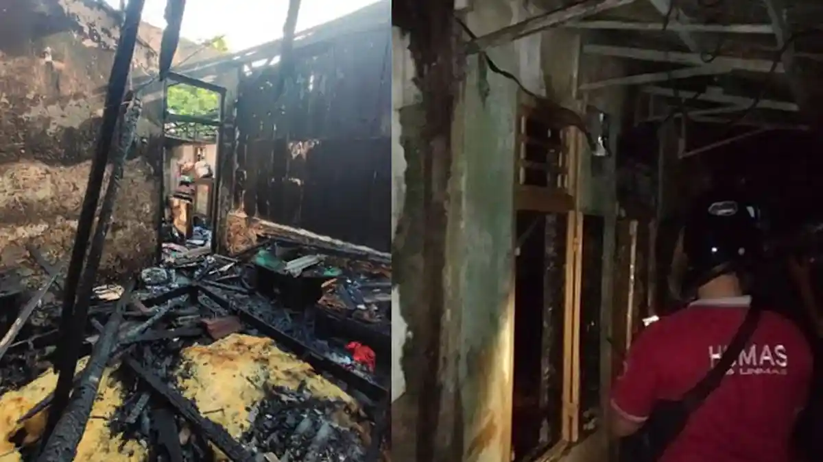 Pria Surabaya Nekat Bakar Rumah Gegara Sering Cekcok dengan Istri, Ruang Tamu Disiram Bensin