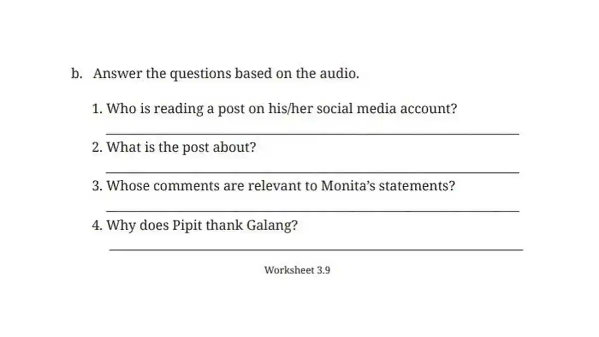 Kunci Jawaban Bahasa Inggris Kelas 8 Halaman 151 Kurikulum Merdeka, What Is the Post About?