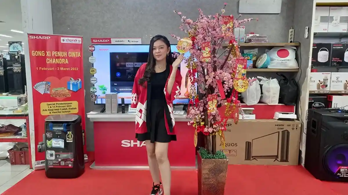 Promo Gong Xi Penuh Cinta Candra, Sharp Lampung Beri Voucher Belanja Senilai Jutaan Rupiah