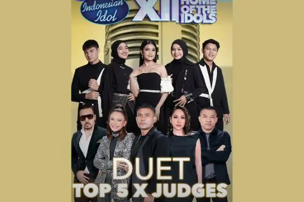 Terbaru! Formasi Duet Top 5 Indonesian Idol 2023 Bersama Para Juri, Salma dengan Judika