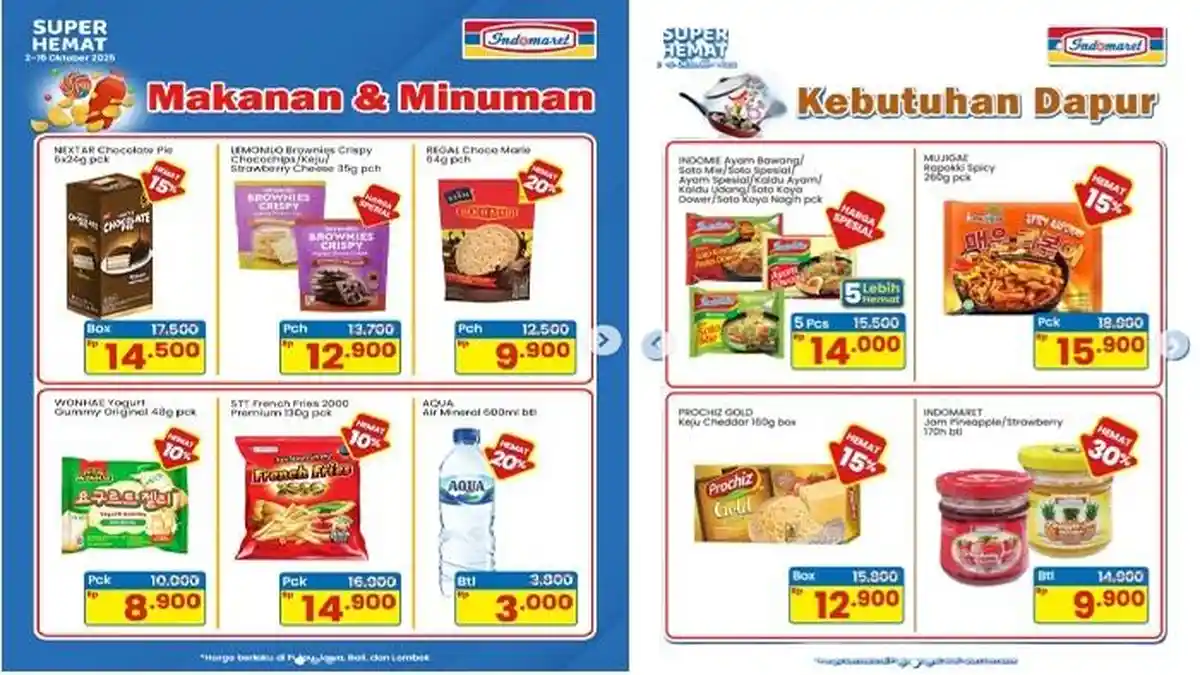 Promo Indomaret Hari Ini, Aneka Makanan Regal Rp 9.900, Wonhae Rp 8.900