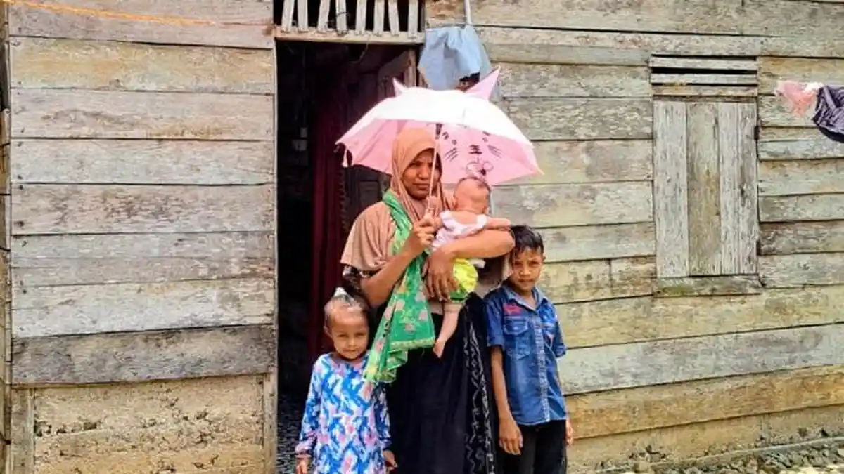 Asa Nurlaila, Janda 3 Anak di Abdya Bertahan Hidup di Rumah Tak Layak Huni