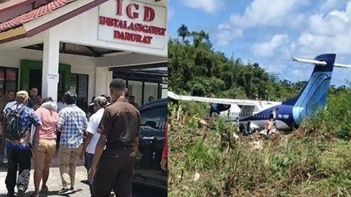 Detik-detik Pesawat Trigina Air Tergelincir di Papua, Kondisi Parah, Angkut Rombongan Istri Gubernur