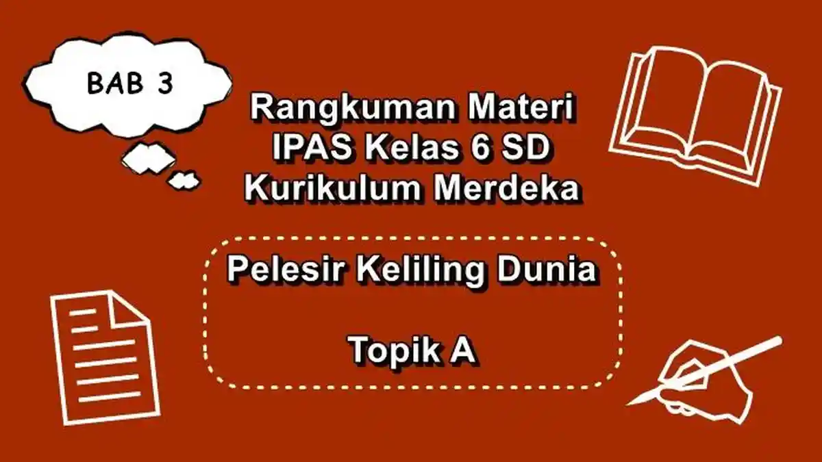 Rangkuman Materi BAB 3 IPAS Kelas 6 SD Semester 1 Kurikulum Merdeka, Pelesir Keliling Dunia, Topik A