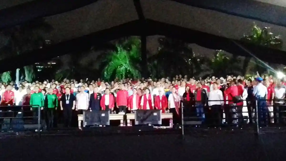 Countdown Asian Games 2018 Bertabur Bintang, Pengunjung Saksikan Aksi Jokowi Memanah