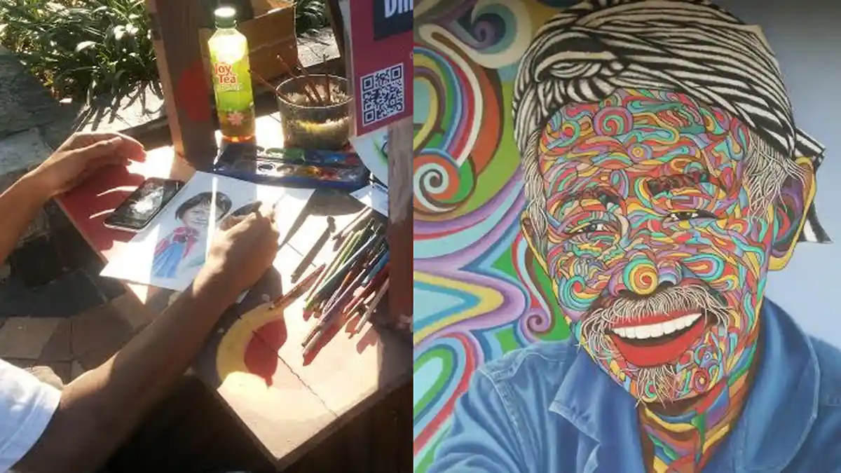 Ingin Wajah Anda Dilukis Gaya Karikatur? Datang ke Pasar Seni Ancol dan Temui Samsudin