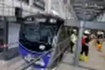 Rangkaian Kereta Dipersiapkan di Depo MRT