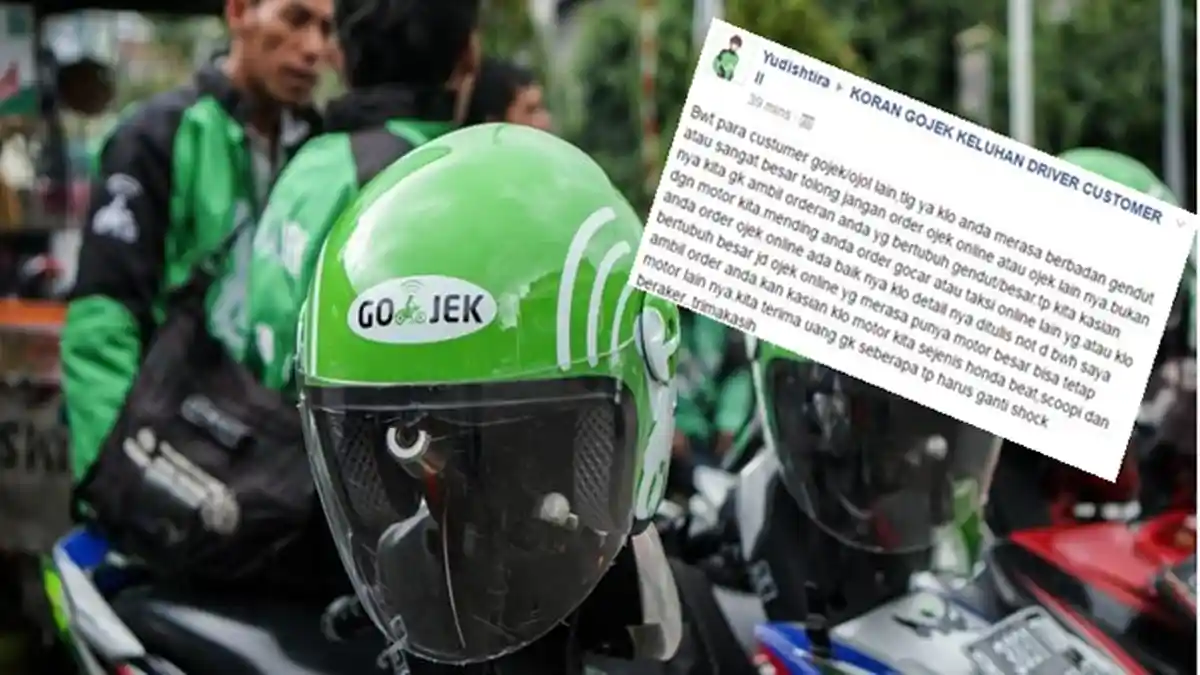 Heboh, Inilah Curhatan Pengemudi Gojek untuk Customer ''Gendut''