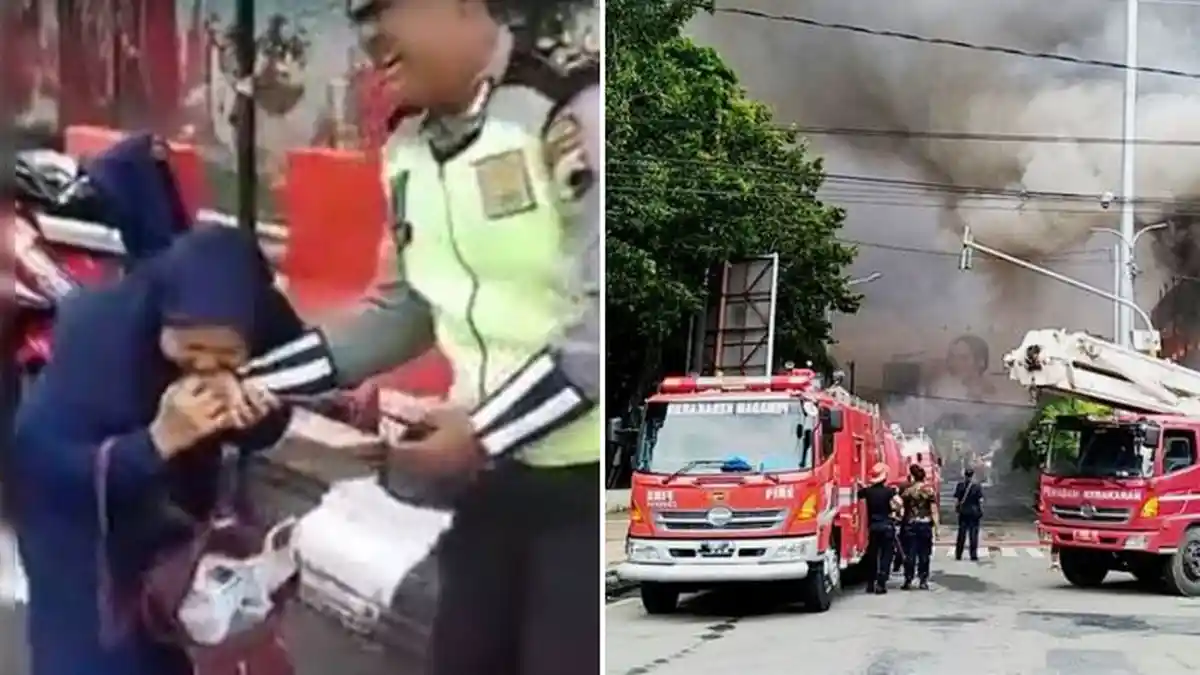 BERITA POPULER - Emak-Emak Gigit Tangan Polisi Disebut Ingin Cek Kios yang Kebakaran
