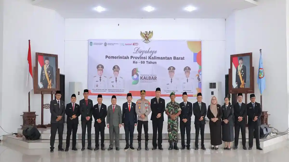 Sekda Kayong Utara Pimpin Upacara Peringati HUT ke-69 Pemprov Kalbar