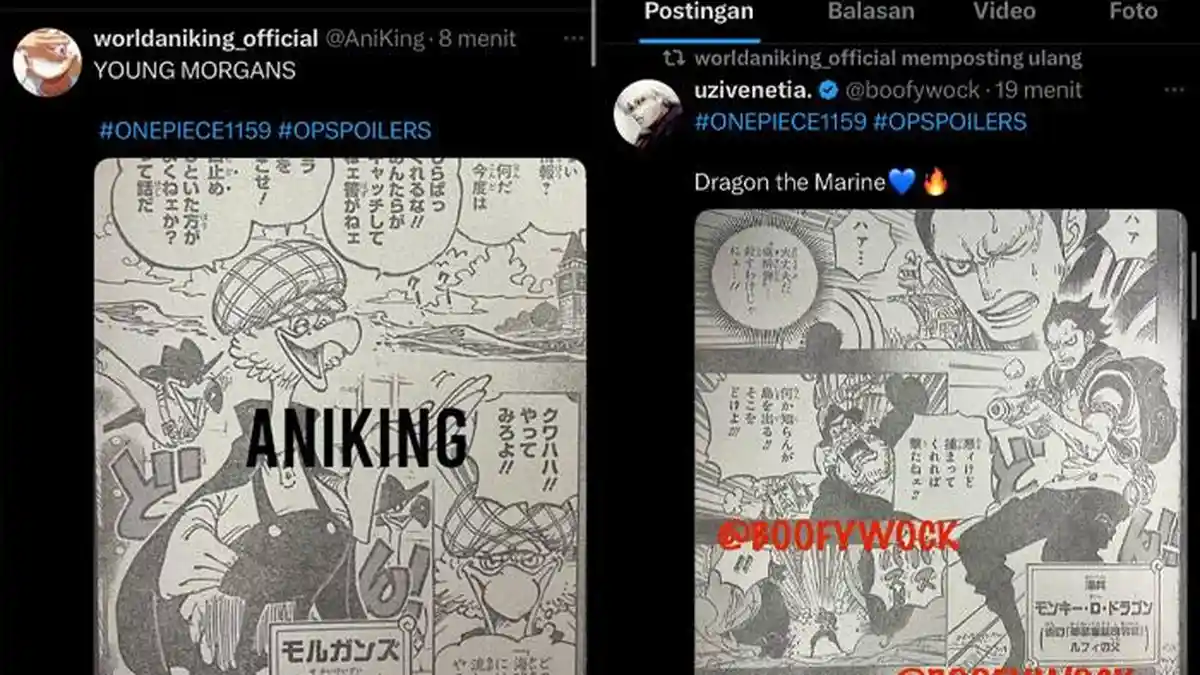 Raw Manga One Piece 1159 Sub Indo: Garling Figarland dan Masa Muda Monkey D. Dragon