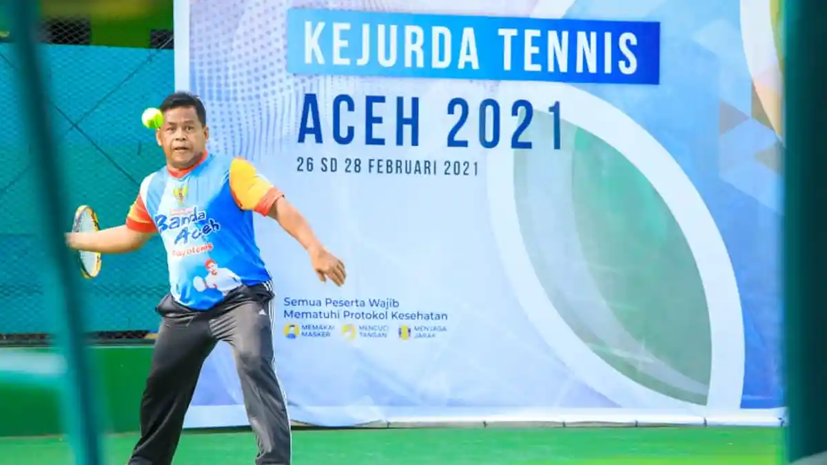 Rebut Juara Tenis Pidie Super Cup 2022, Aminullah/Fredy Kalahkan Lima Pasangan