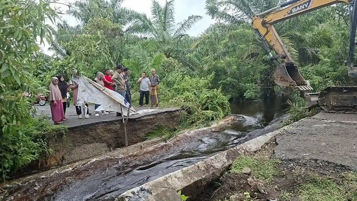 Akses Jalan Putus Diterjang Banjir, Bupati Aceh Barat Tinjau Langsung Lokasi Terdampak