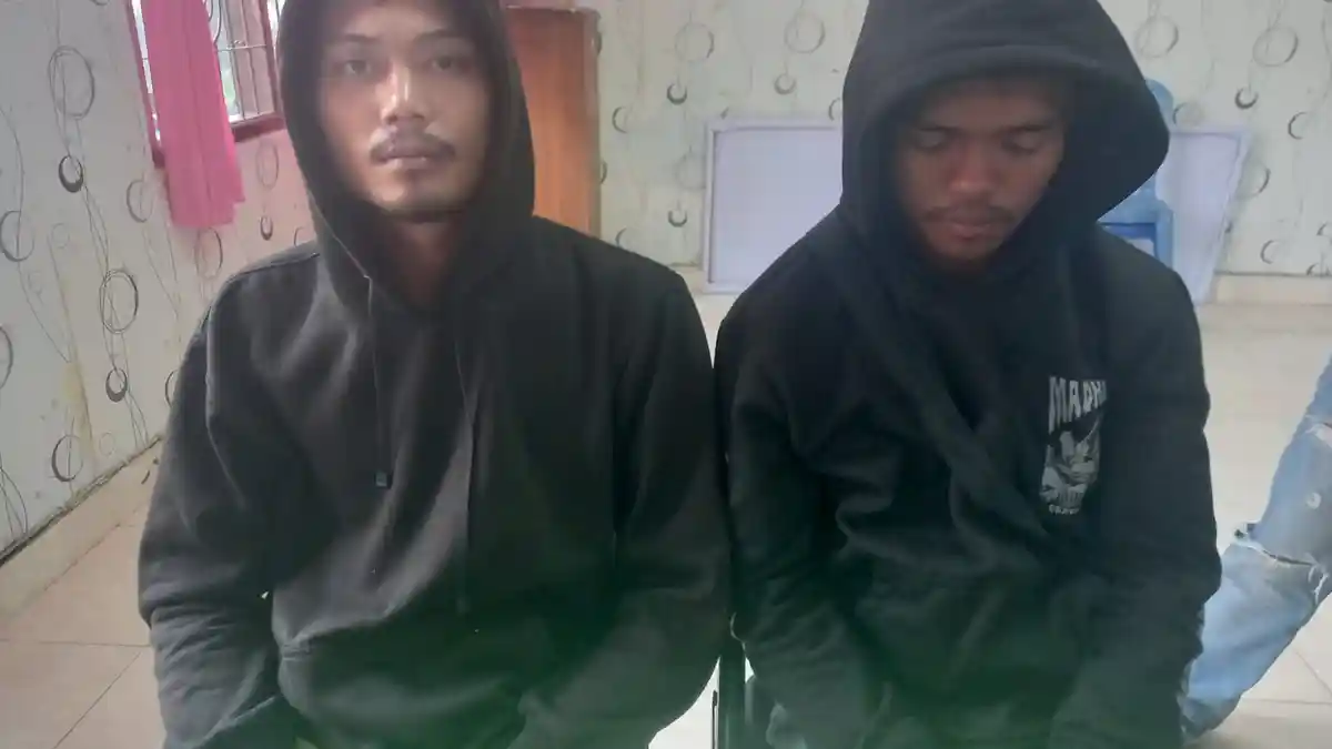 MALING TAS  Made Edy, Dua Pemuda Asal Lampung Diringkus Polsek Mengwi di Tabanan