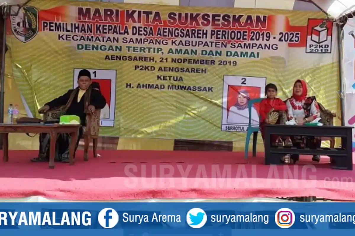Tak Ada Pesaing, Mairi Ajak Istrinya Maju Pilkades Aeng Sareh, Sampang
