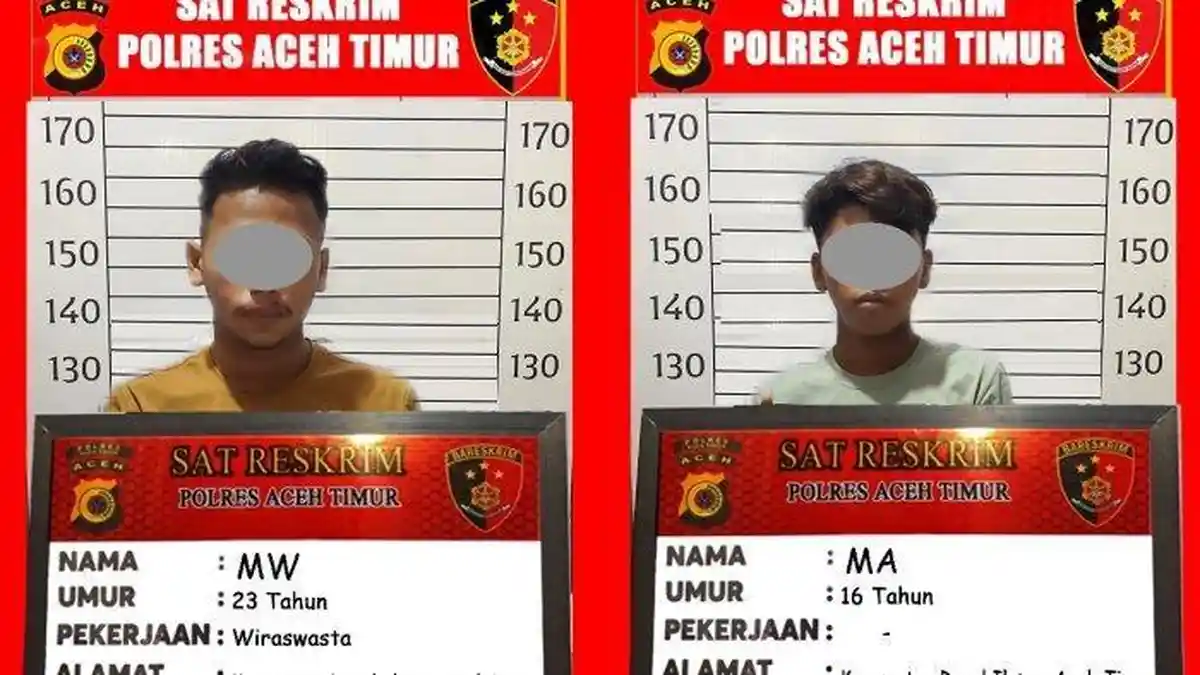 Polres Aceh Timur Amankan Dua Remaja Kedapatan saat Main Judi Online di Warkop