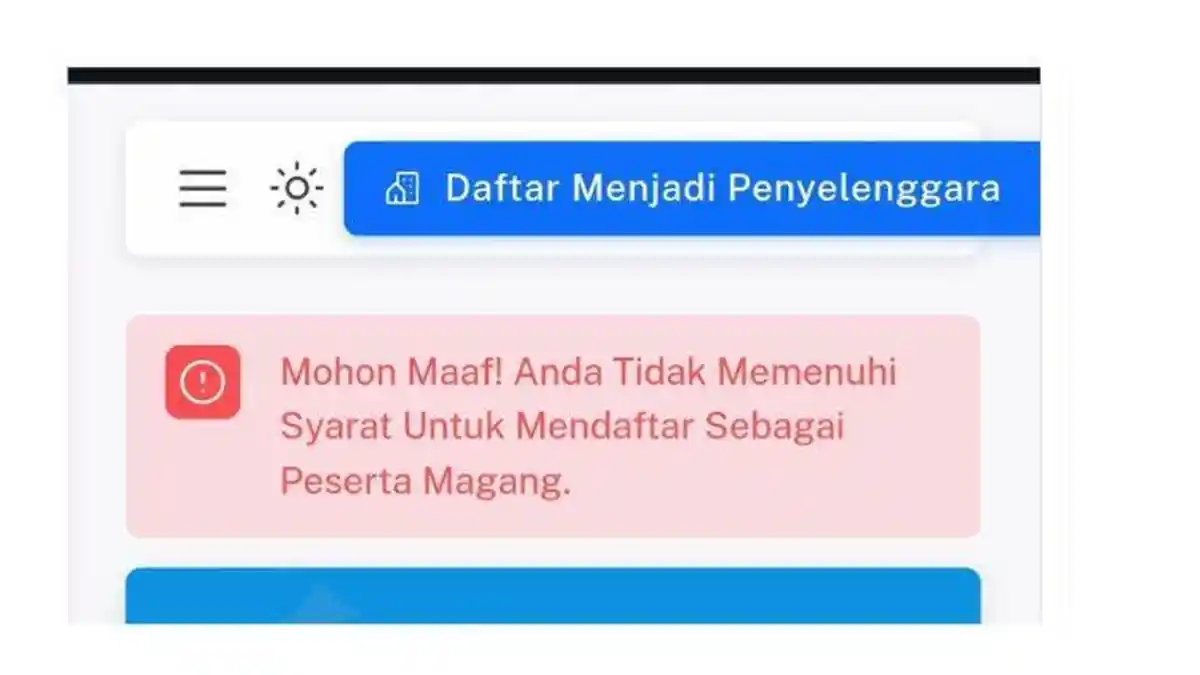 Cara Atasi Notifikasi 'Tidak Memenuhi Syarat' saat Daftar Magang di SIAPkerja: Ini Penjelasannya