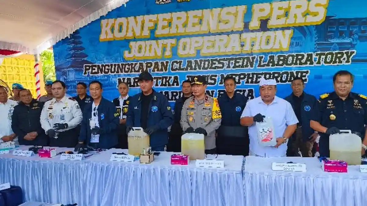 BNN RI Bongkar Laboratorium Mephedrone Terbesar di Indonesia, Dikendalikan 2 WN Rusia