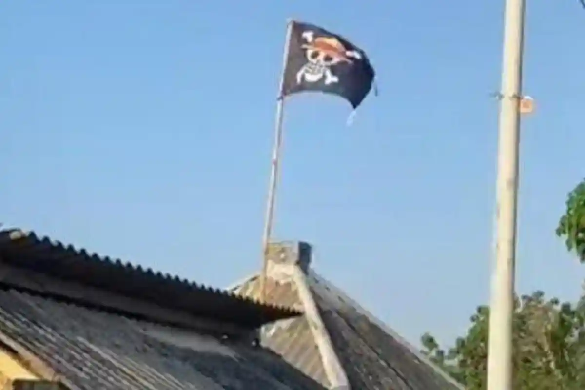 Pemuda ini Didatangi Polisi hingga Intel Kodim gara-gara Kibarkan Bendera One Piece