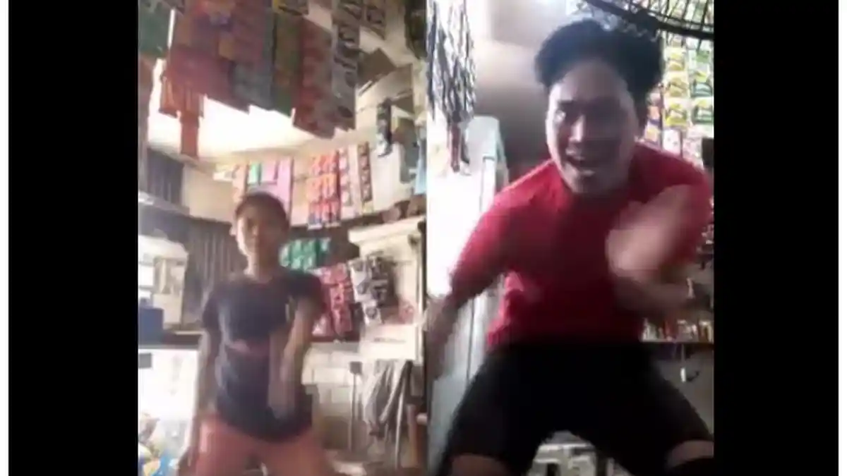 Viral! Cewek Asik Joget di Warung Makin Menggila, Kolaborasi Sama Pria di Video Terbaru