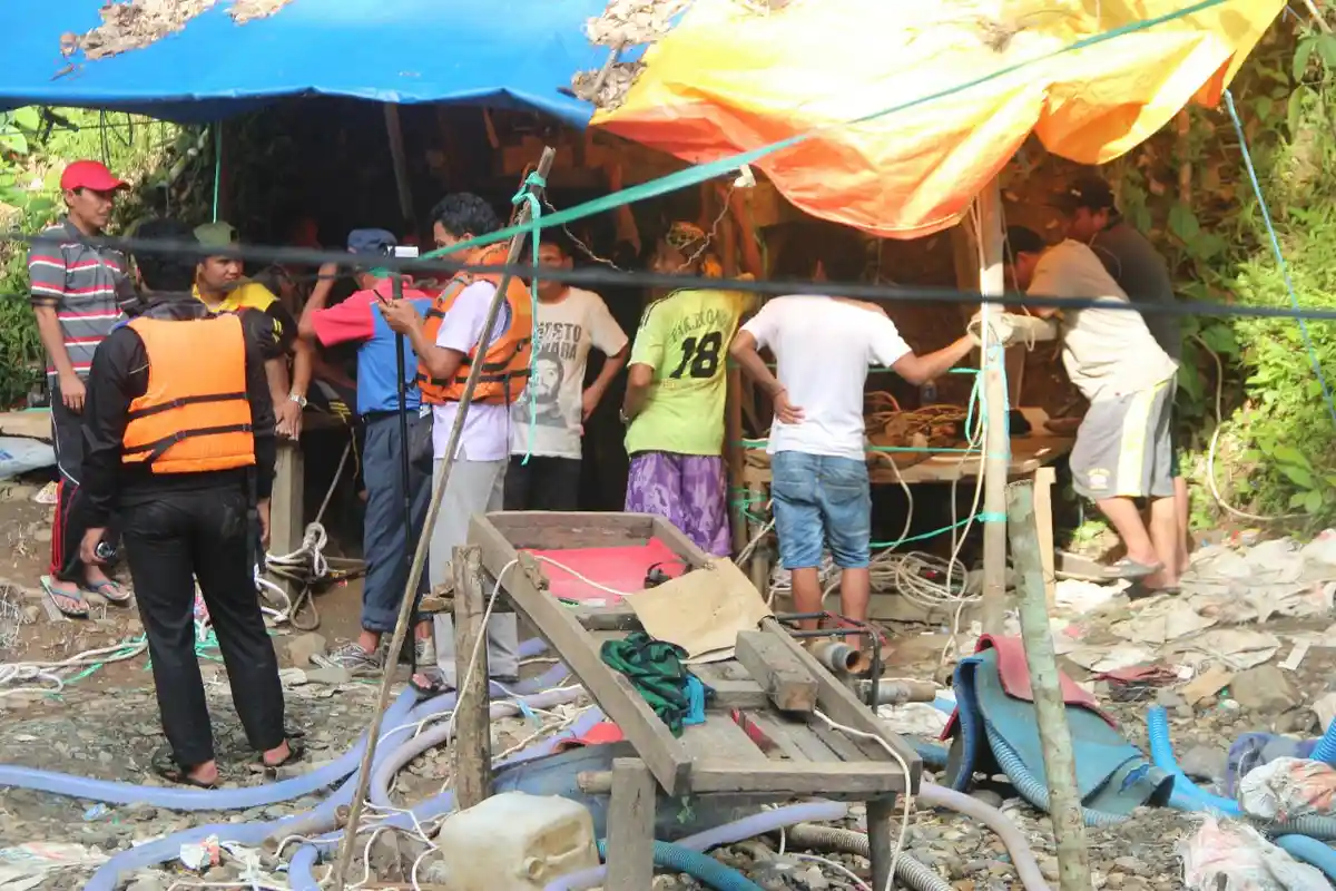 Sempat Ditutup, Delapan PETI Lubang Jarum di Bungo Kembali Beraktivitas