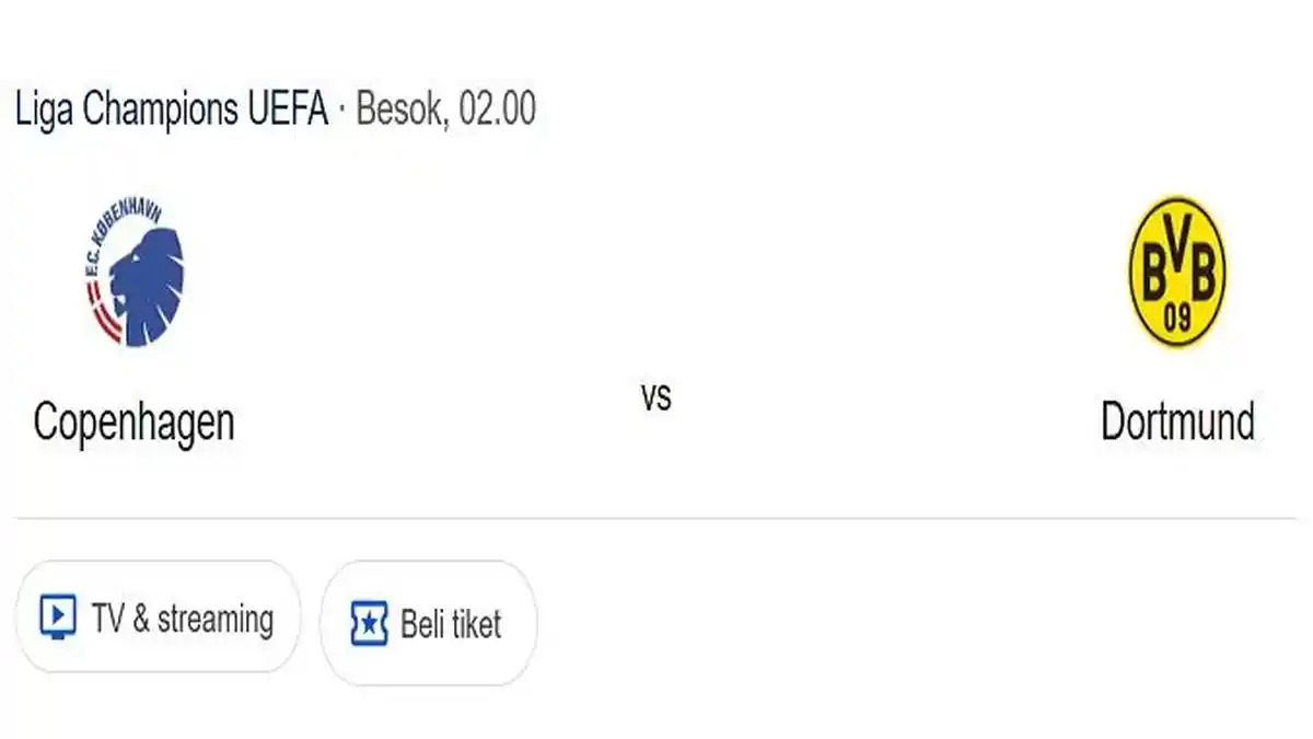 Prediksi Skor dan Susunan Pemain Copenhagen VS Dortmund, Adu Tajam Claesson dan Guirassy