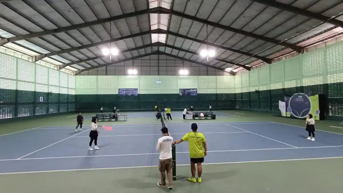200 Penggemar Tenis se-Eks Karesidenan Kediri Ramaikan Turnamen Reopening WWS Arena Blitar