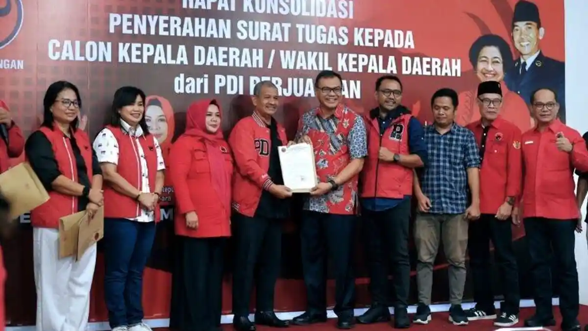 Daftar 11 Nama Calon Kepala Daerah yang Dapat Surat Tugas dari PDIP Maju di Pilkada 2024
