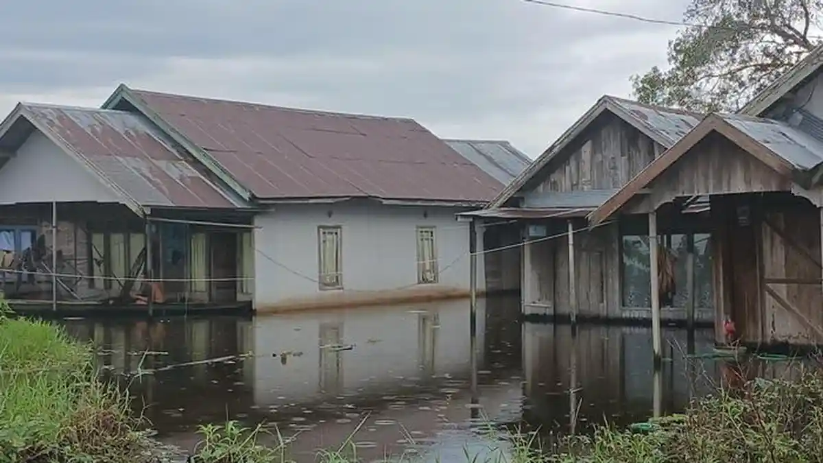 Hujan Deras Melanda HSS, BPBD Ungkap Ada Kenaikan Debit Air
