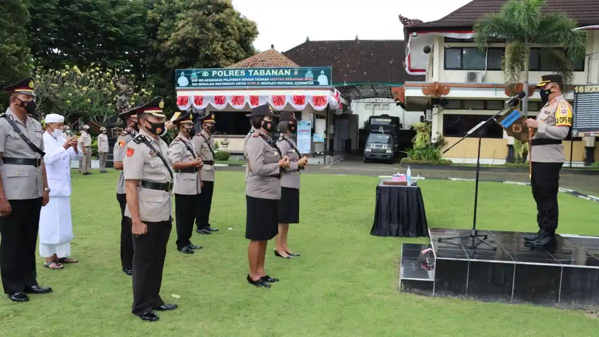 Empat Perwira Polres Tabanan Dimutasi, Ini Daftar Posisi Baru dan Penggantinya