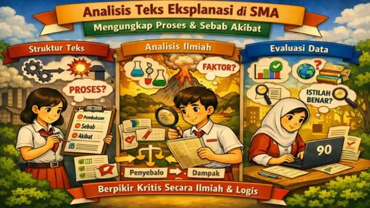 15 Soal Bahasa Indonesia Kelas 11 SMA Materi Menganalisis Teks Eksplanasi, Soal Berbasis HOTS