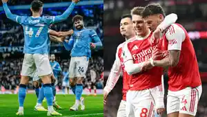 Foto-skuad-Arsenal-kiri-dan-Manchester-City.jpg