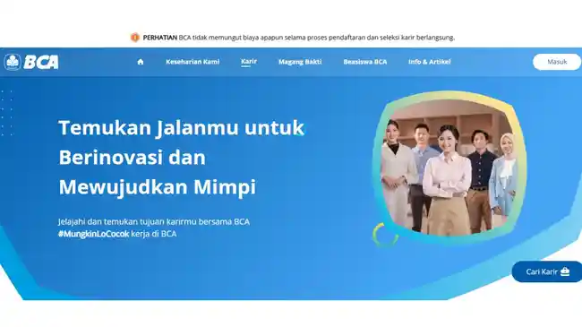 Lowongan Kerja BCA Kandidat Berpengalaman, Posisi RM Corporate Banking