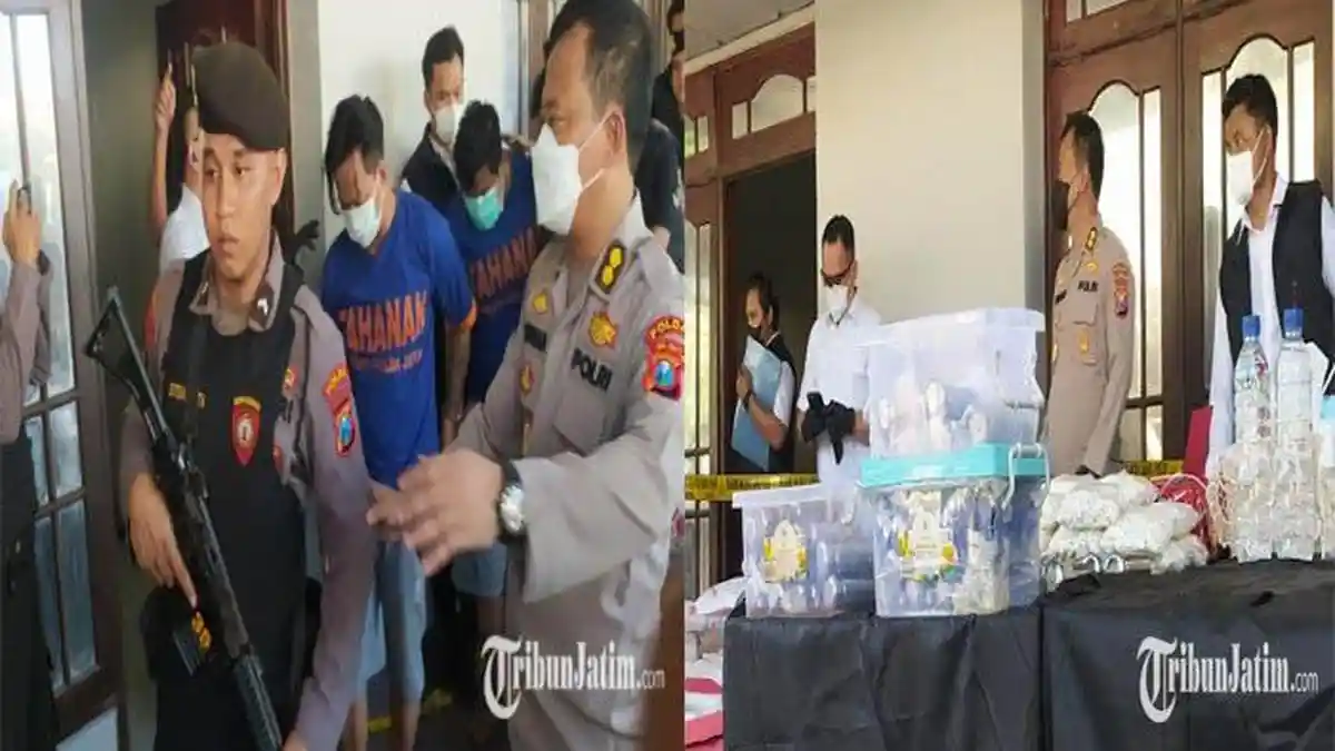 TERUNGKAP Pabrik Narkoba di Perumahan Elit Surabaya, 6,78 Juta Pil Ekstasi Disita dan Mesin Racik