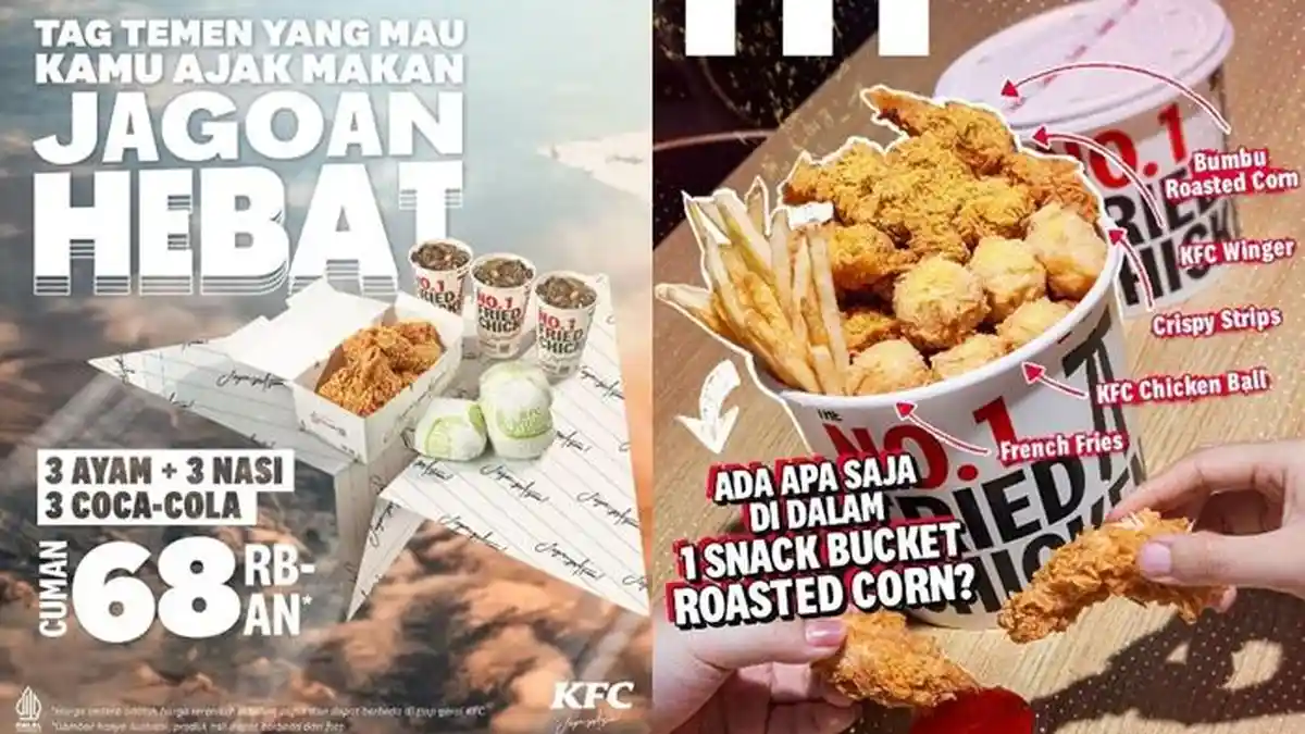 Katalog Promo KFC Hari ini 6 Maret 2024, Bayar 68 Ribu Dapat 3 Potong ...