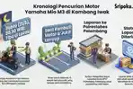 Motor Pengunjung Raib Bersama Juru Parkir di Kambang Iwak Palembang 