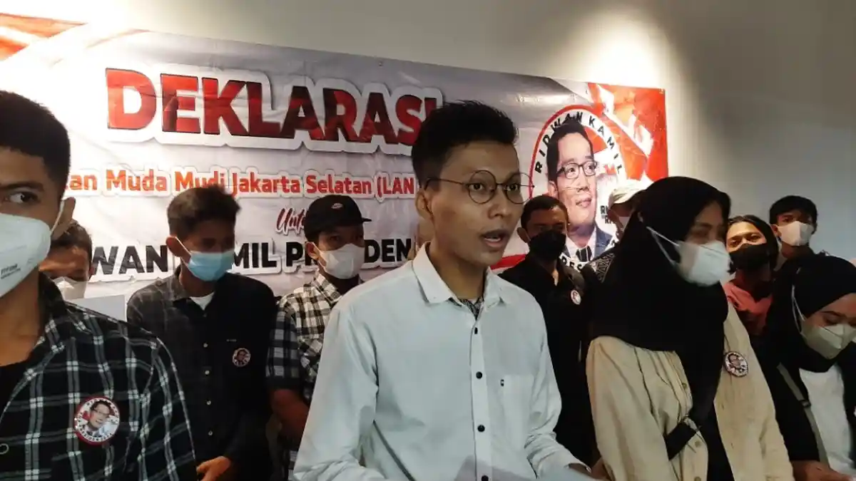 Relawan Muda-Mudi Jaksel Deklarasi Dukung Ridwan Kamil Jadi Capres 2024